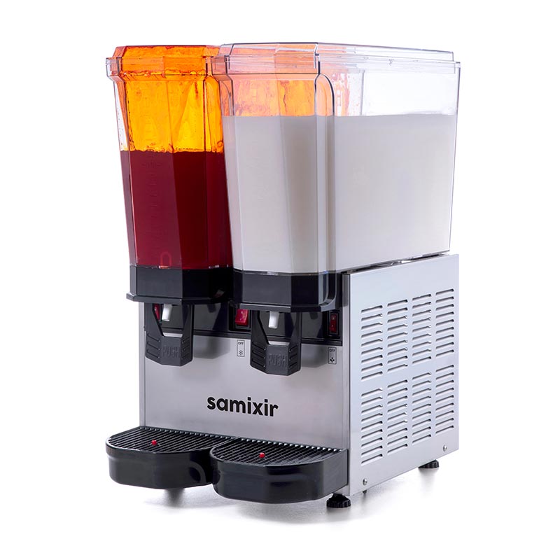 Samixir 40. Klasik Twin  20+20 L Fışkırtmalı Limonata Makinesi Paslanmaz